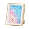 Framed Pearl Diamond Painting - Special Shaped - Seashell Waves (17x22cm)
