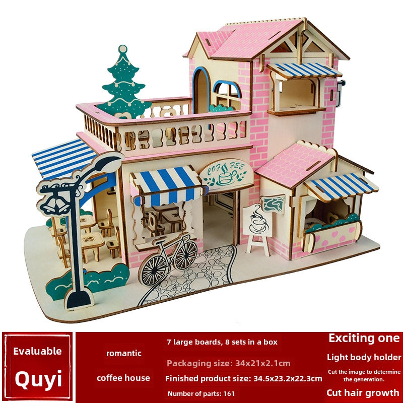 Stall Supply Children’s Wooden 3D Puzzle Adult Puzzle Christmas Building Handmade Educational Model Toy