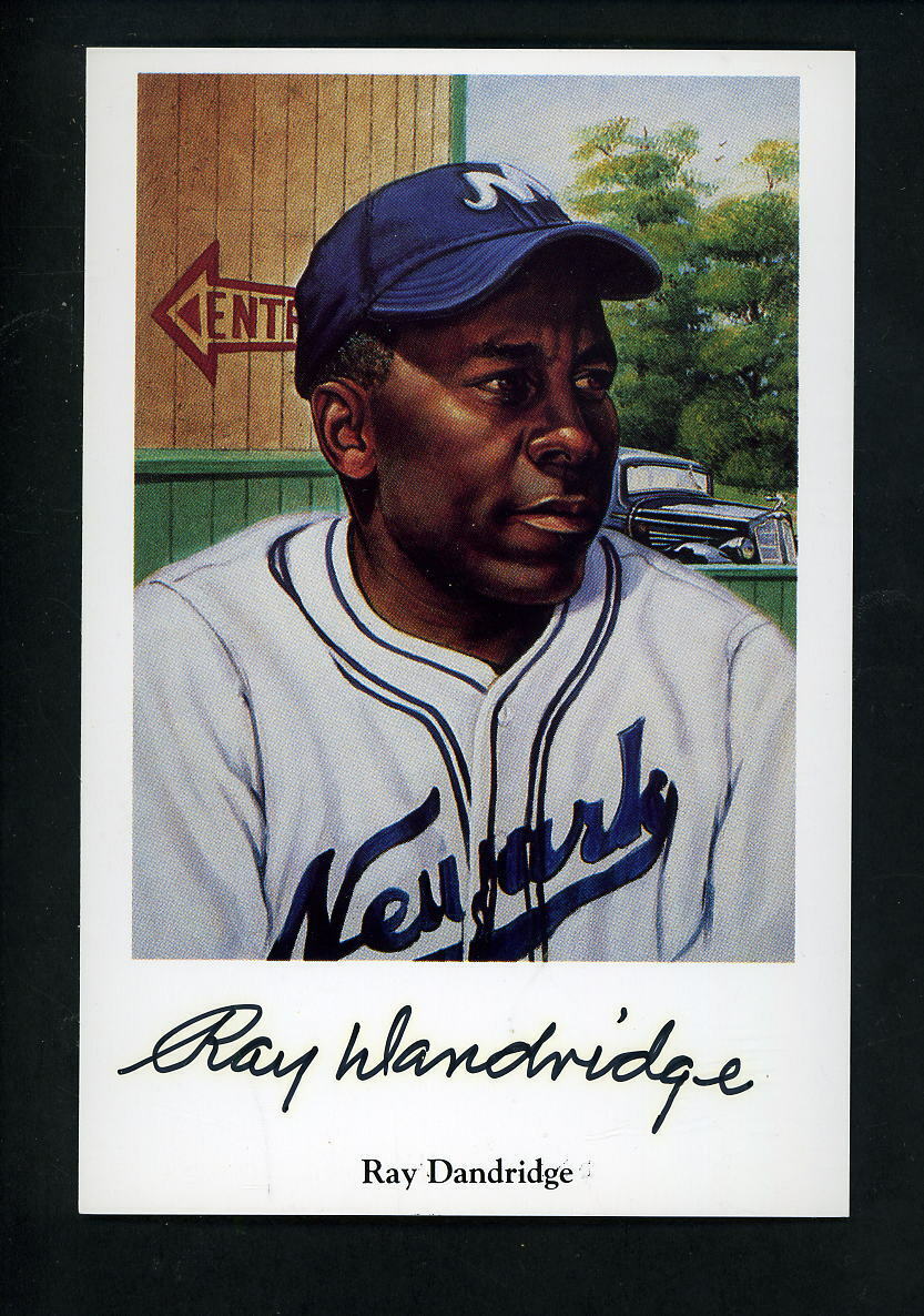 Ray Dandridge SIGNED Negro League Ron Lewis Photo Poster painting Postcard Autographed