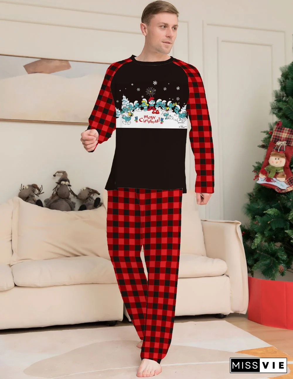 Christmas Casual Family Look Sleepwear Pjs Set