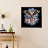 Diamond Painting-5D Full Round Drill American Eagle Cross