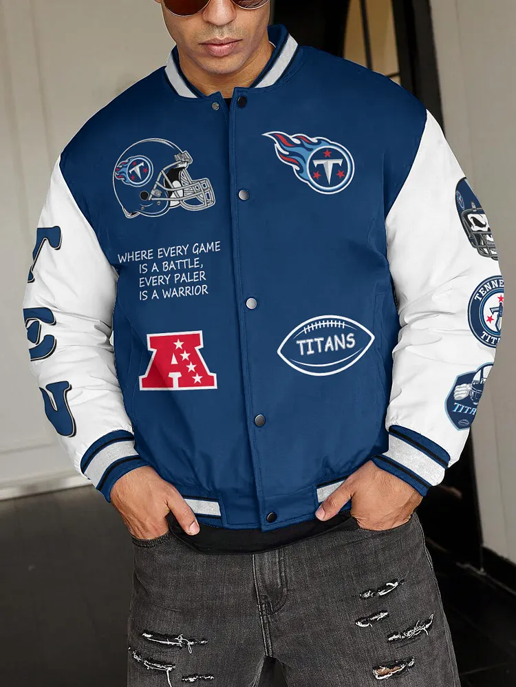Tennessee Titans  National Football League 2024 Make Your Mark Unisex Varsity Jacket