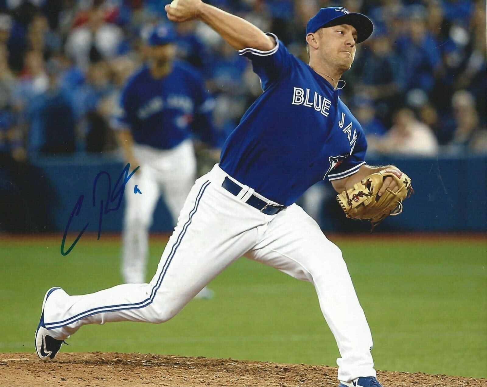 Cliff Pennington autographed 8x10 Toronto Blue Jays#S935