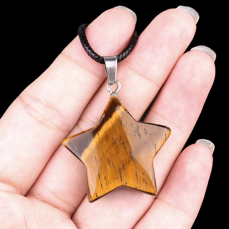 1 Piece Semi-precious Stone Star Jewelry Accessories Pendant