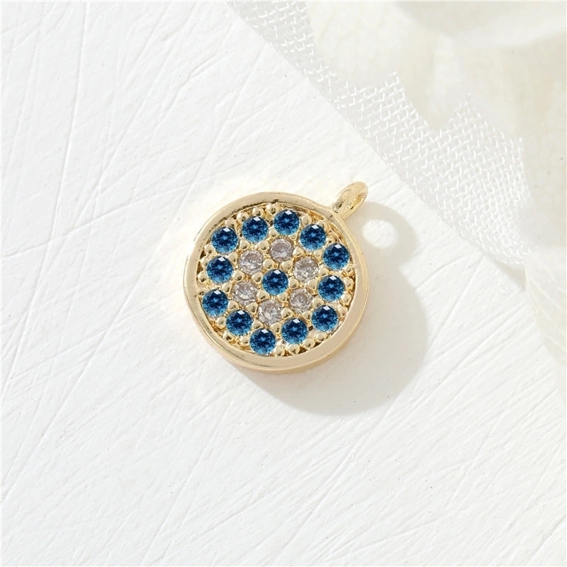 1 Piece 10.1*8.1mm 9.9*10.8mm Copper Zircon Moon Heart Shape Jewelry Accessories Pendant