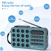 Mini Portable FM Radio BT Wireless Speakers Solar Charging FM Radio Receiver