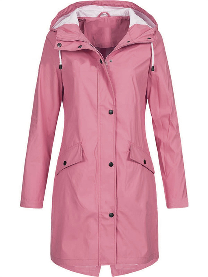Fall and Winter New Punching Jacket Outdoor Mountaineering Clothing Jacket Long Women's Windbreaker