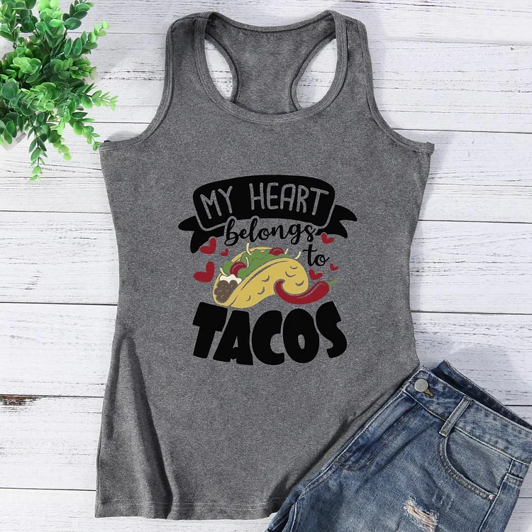 Valentines Day Tacos Vest Top-Annaletters