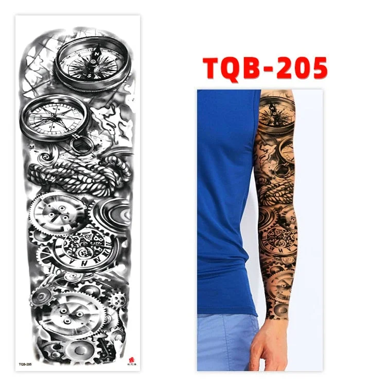 Temporary Tatoo Tattoo for Woman Tattoo Stickers Arm Tattoo Big Sleeve Men and Women Personality Tiger Leopard stickers