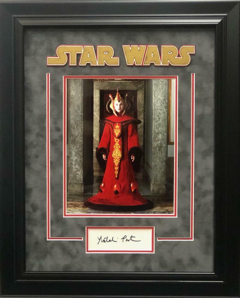 NATALIE PORTMAN SIGNED AUTOGRAPH FRAMED STAR WARS DISPLAY - PADME AMIDALA, RARE!