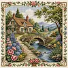 14CT Forest House Cross Stitch 40x40cm tapestrymarket