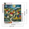 (4-Pack)House-Full Round Diamond Painting 30*30CM