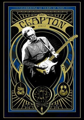 ERIC CLAPTON POSTER - 50 YEARS BLUE PROMO - Photo Poster painting POSTER INSERT -  POSTAGE!