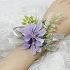10PCS Violet Purple Wedding Catering Bridal Groom Guests Corsage Boutonniere Wrist Artificial Flower Bouquets