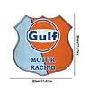 Racing Team Gulf - Shield Vintage Metal Signs(12*12Inch) - Gas