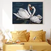 White Swan-14CT Stamped Cross Stitch 52*40cm/20.47*15.75in
