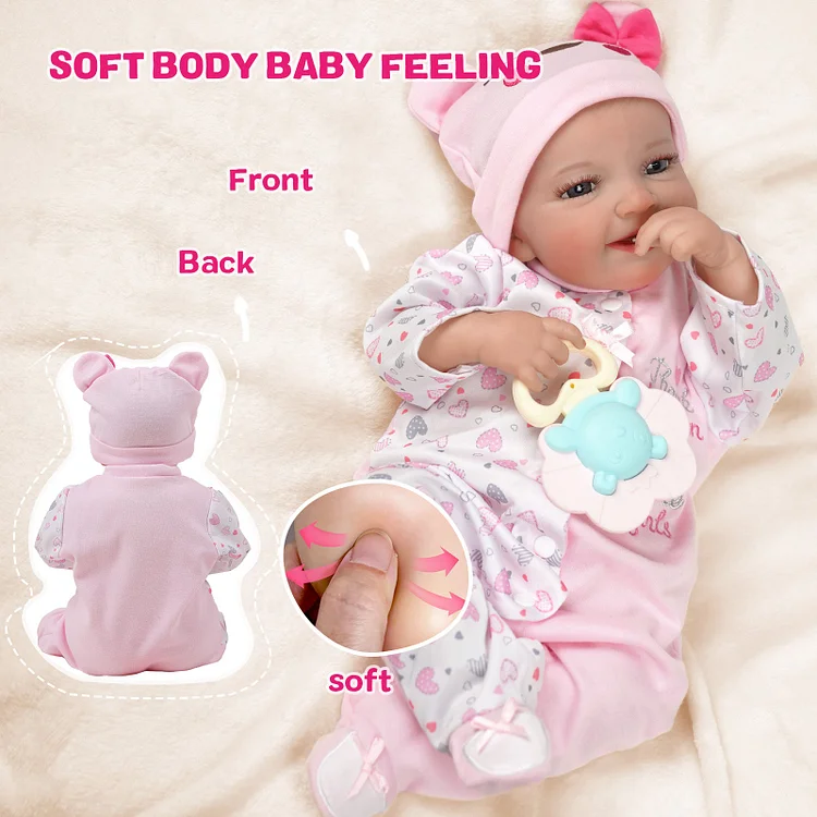 Babeside Lifelike Reborn Baby Dolls - Leen 20 Inch Realistic Newborn ...