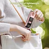 Foldable Handheld Cooling Fan 100 Wind Speeds Handheld Portable Turbo Fan 4000mAh Battery W/ Digital Display for Beach Vacation Cooking Office Travel Camping