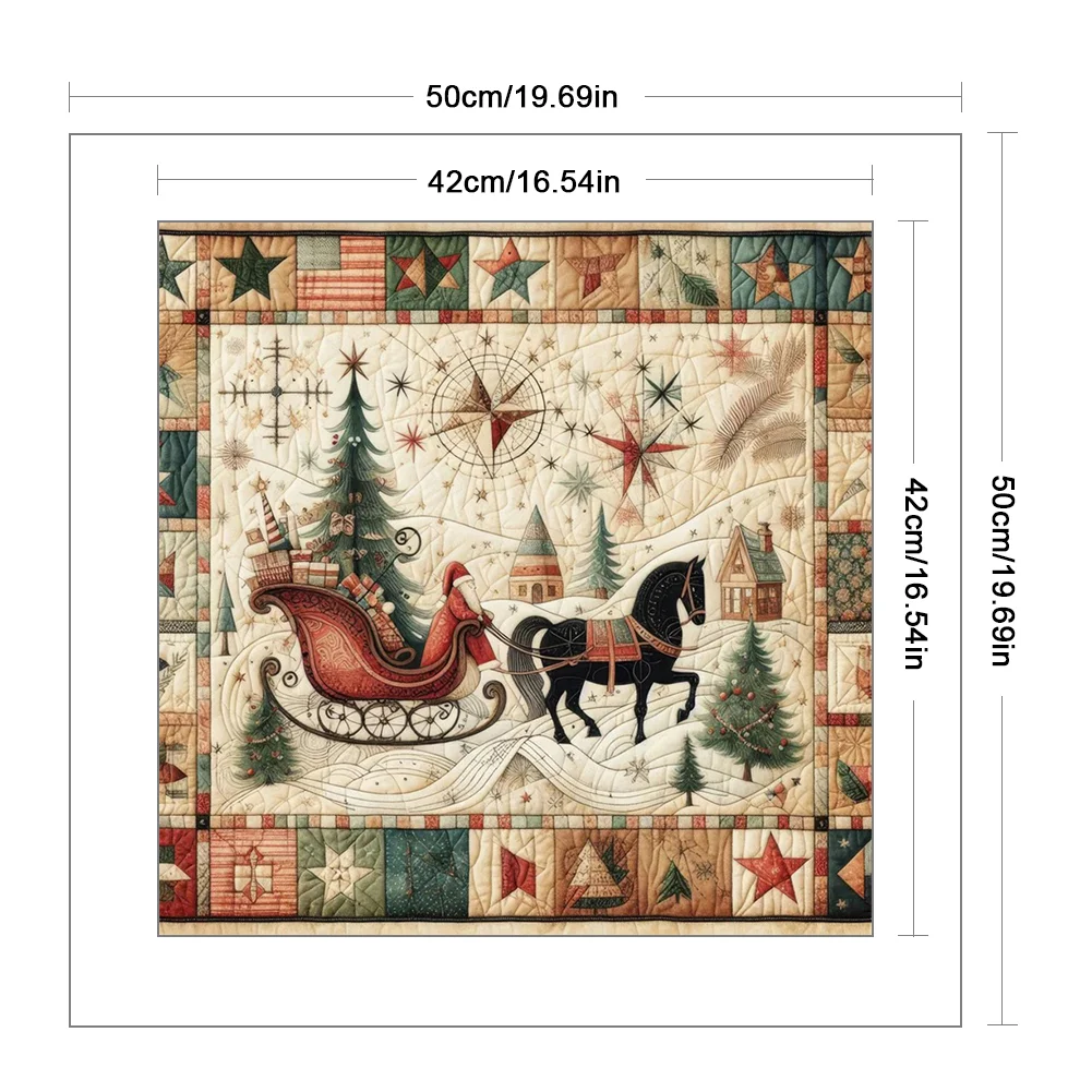 11CT Stamped Cross Stitch Pillowcase - Sleeping Hedgehog(Canvas|45*45CM) - Eco-Friendly Cotton Thread