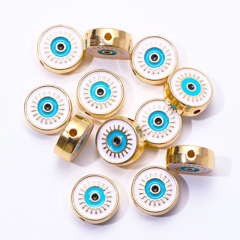 20 PCS/Package 12mm Alloy Devil’s Eye Jewelry Accessories