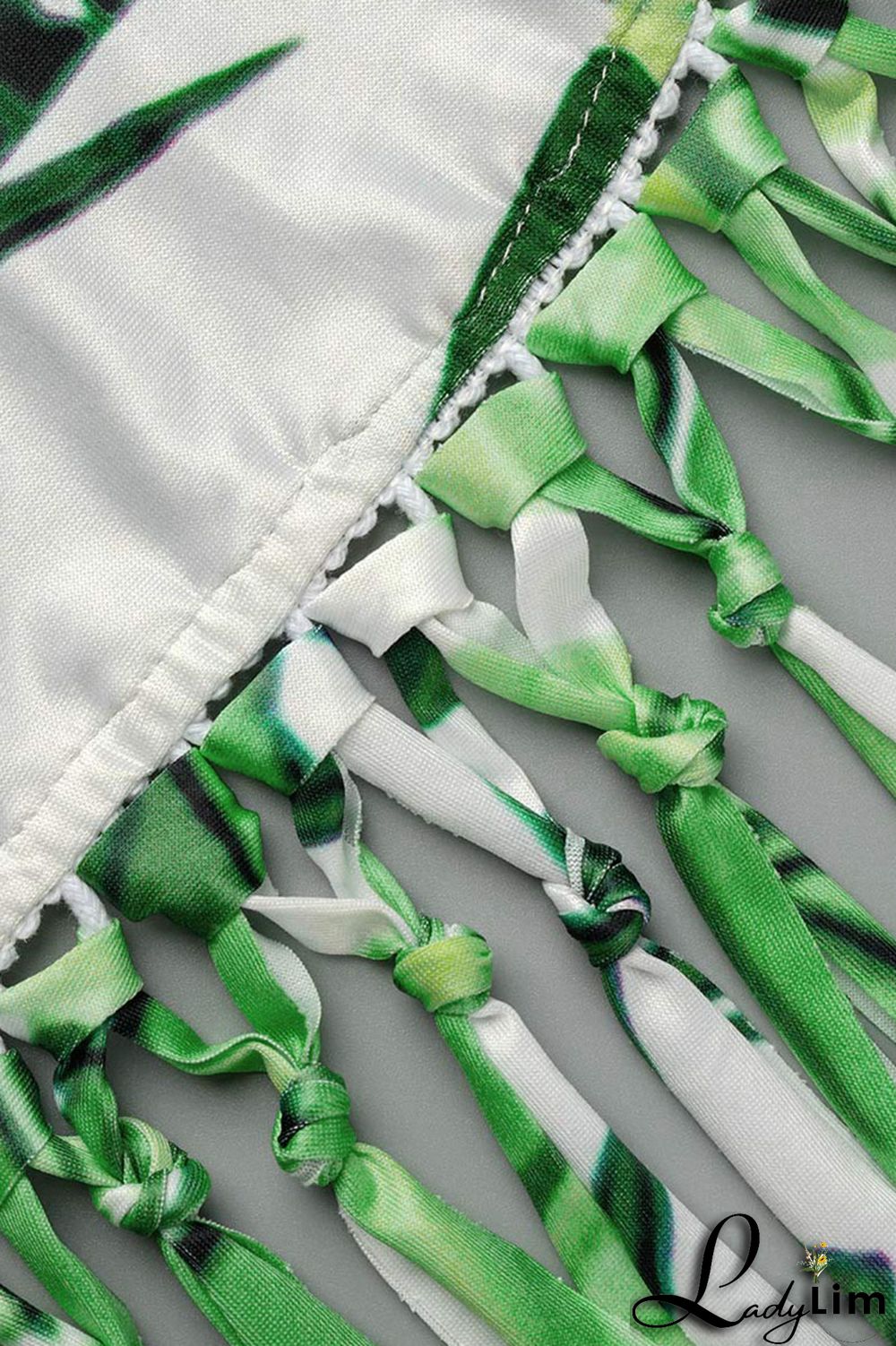 Pink Sexy Print Tassel Bandage Backless Halter One Step Skirt Dresses