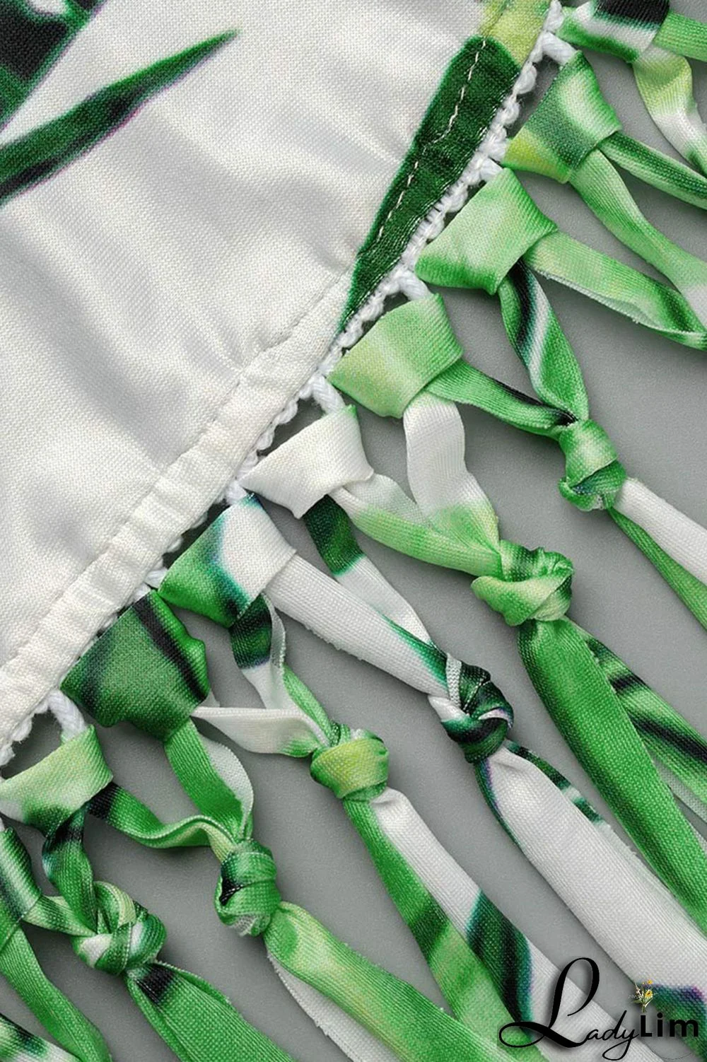 Pink Sexy Print Tassel Bandage Backless Halter One Step Skirt Dresses