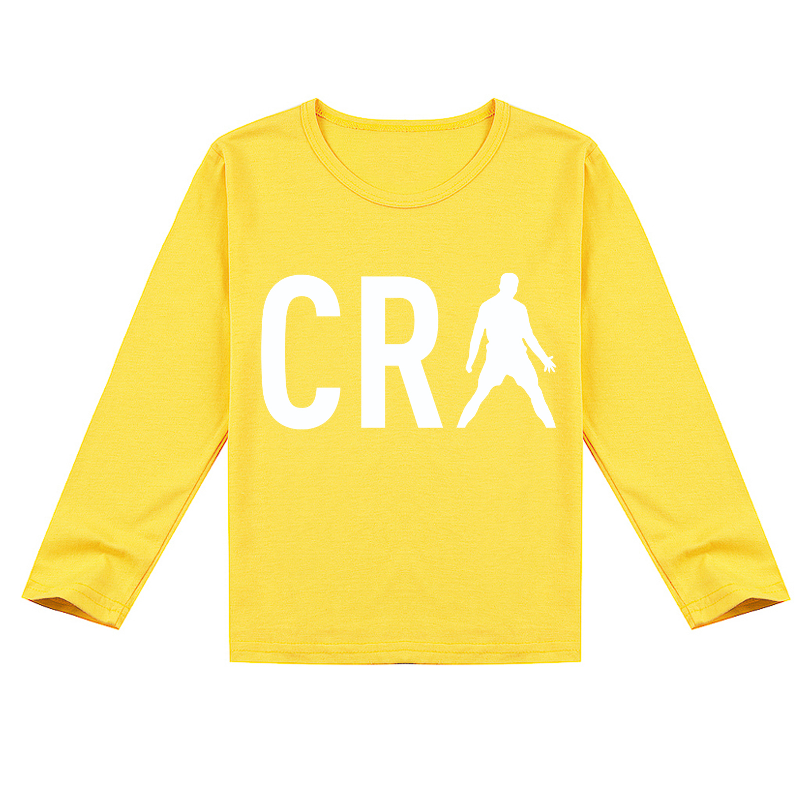 Mayoulove Unisex Cristiano Ronaldo Long Sleeve T-Shirt for Kids - Soccer Legend Apparel, Perfect Gift for Boys  Girls-Mayoulove