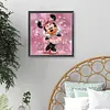 Diamond Painting -DIY Round Drill Pink Sparkle Ballerina Minnie