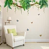 Green Tree Leaf Butterfly Self Adhesive Wall Sticker Home Decor