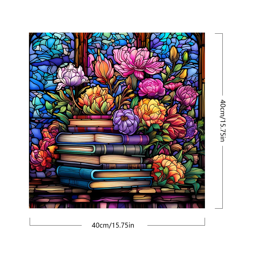 DIY Paint By Number 40*40cm - Book Flower