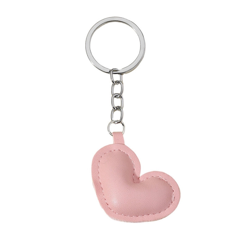 Classic Style Commute Heart Shape Pu Leather Valentine’S Day Unisex Bag Pendant Keychain