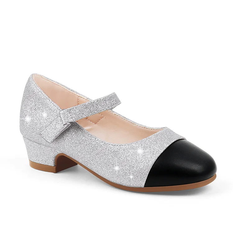 Apricot Bottom Girls Dress Shoes Low Heel Bow Princess Flats Toddler/Little Kid/Big Kid VOCOSI VOCOSI