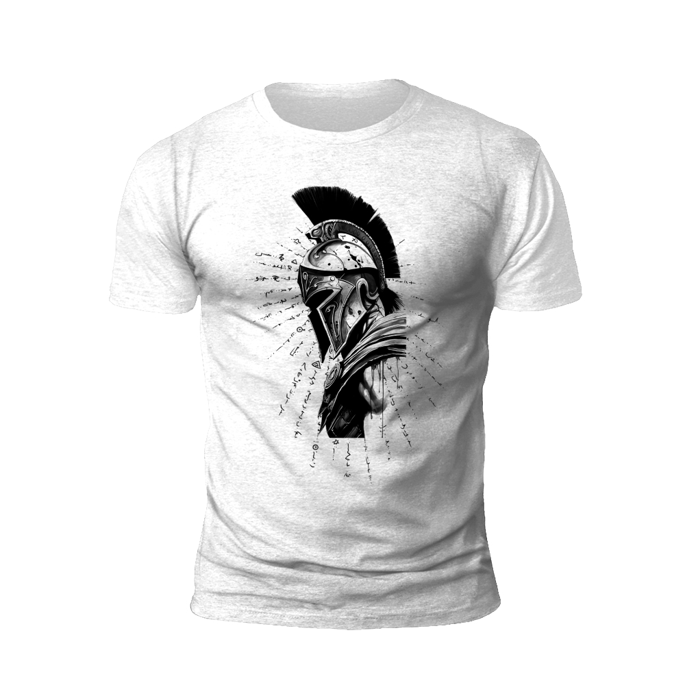 Spartan Helmet T-Shirt: Warrior's Code