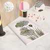 Kit de peinture en diamant perl&eacute; Lotus DIY avec cadre 11,81x15,75 pouces de d&eacute;coration int&eacute;rieure