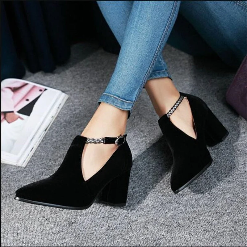 Vstacam  Women Pumps High Heels Ladies Shoes Elegant Pointed Toe Wedding Female Shoes 2022 Spring Fashion Size 33-43 Blue Black