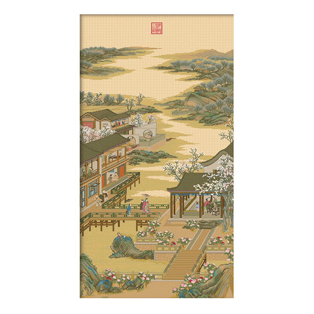 

75*130CM - 11CT Stapmed Cross Stitch - Dynasty, 501 Original