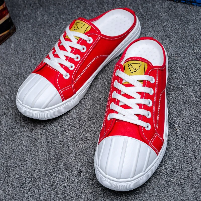 Fashion Men's Canvas Shoes High Top Flat Shoes for Men Blue Black Sneakers Board Shoes Espadrilles Canvas Sneakers Sneakers Men