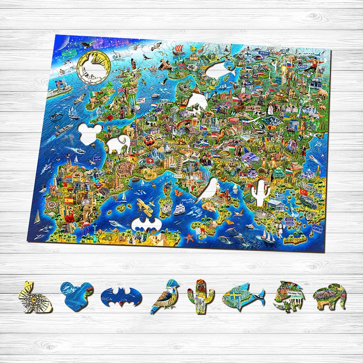 Ericpuzzle™ Ericpuzzle™Landmarks of the World Wooden Puzzle