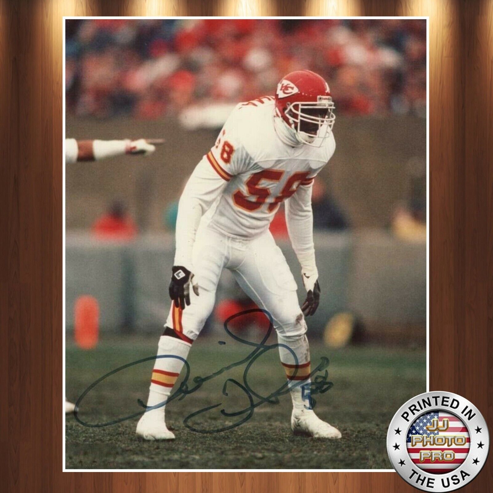 Derrick Thomas Autographed Signed 8x10 Photo Poster painting (HOF Chiefs) REPRINT