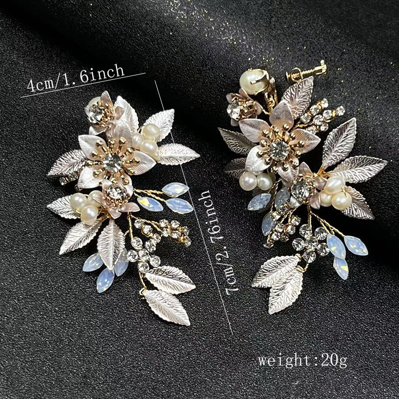 Elegant Bridal Faux Pearl Earrings - Handcrafted Luxury Party Ear Studs