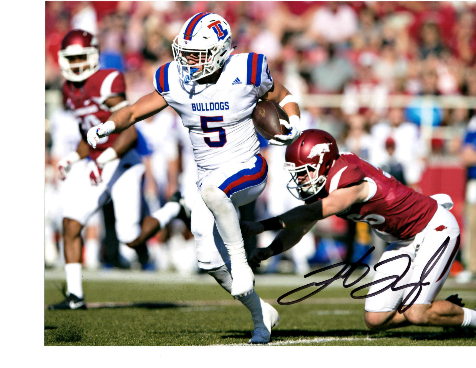 Trent Taylor Louisiana Tech Bulldogs signed autographed 8x10 football Photo Poster painting