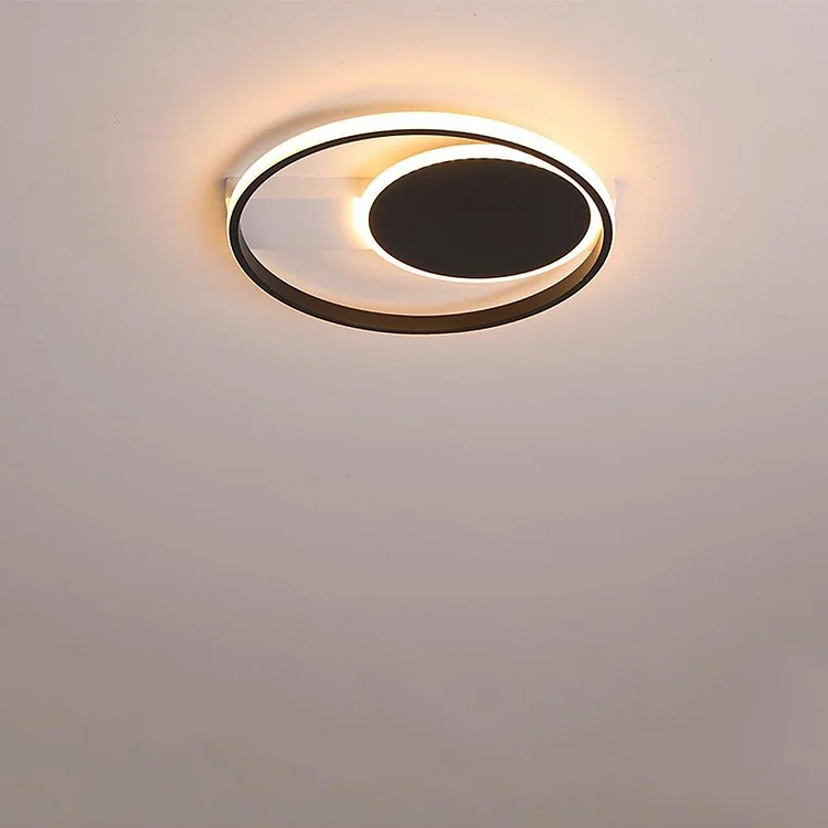 Dual Circle Flush Mount Lights LED Bedroom Ceiling Lights - Appledas