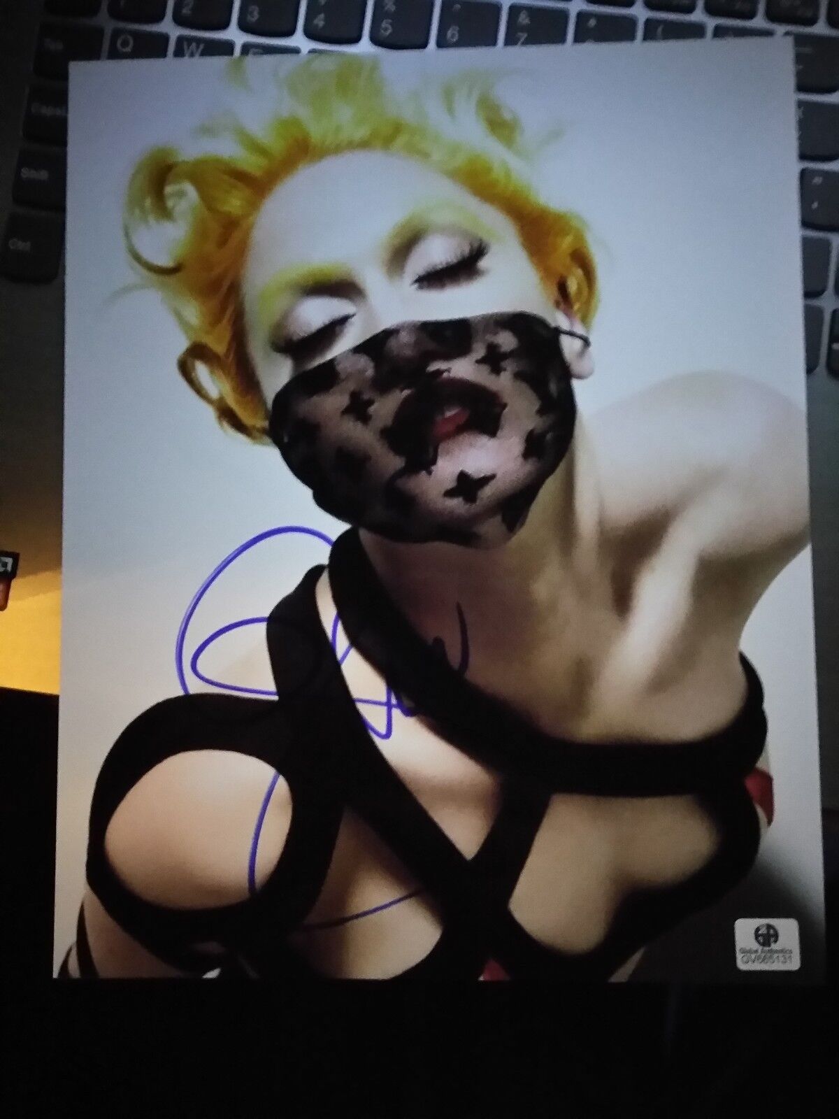 lady Gaga signed 8x10 COA GAI