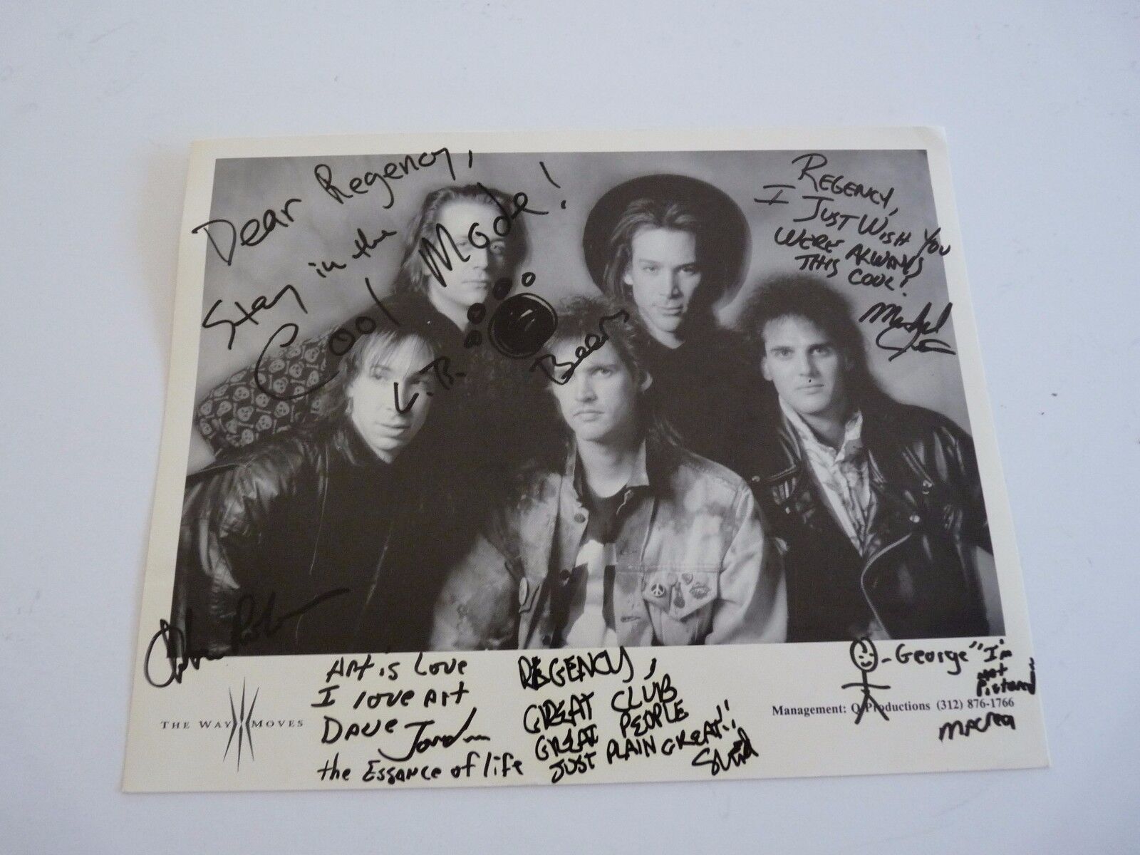 The Way Moves Vintage Band Autographed Signed 8x10 Photo Poster painting PSA Guaranteed #2