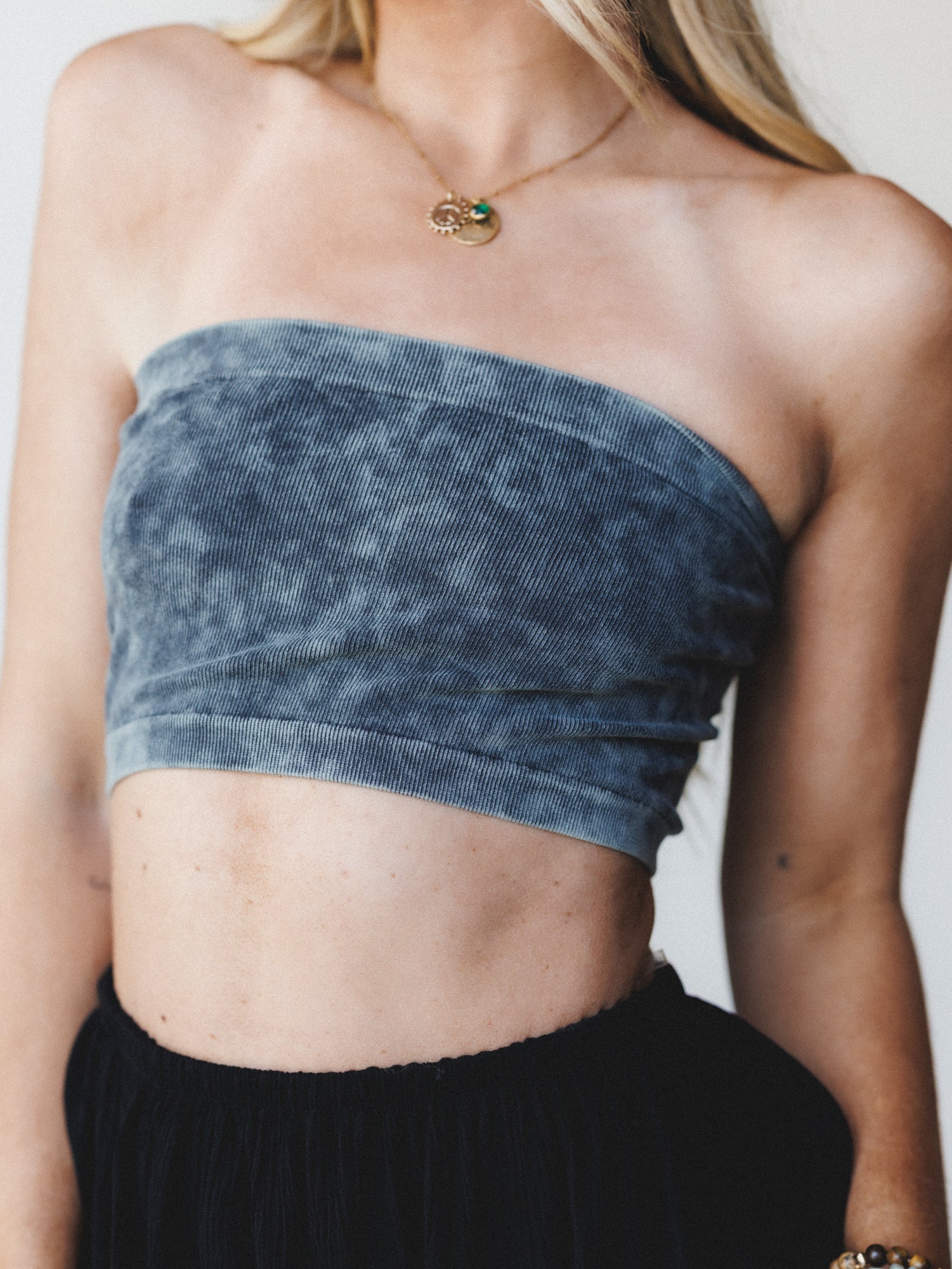 Simple Strapless Bralette - Ash Gray