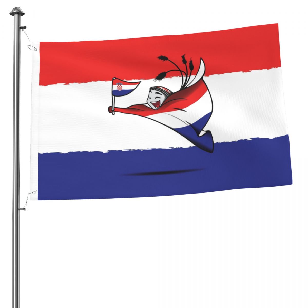 Croatia World Cup 2022 Mascot 2x3 FT UV Resistant Flag