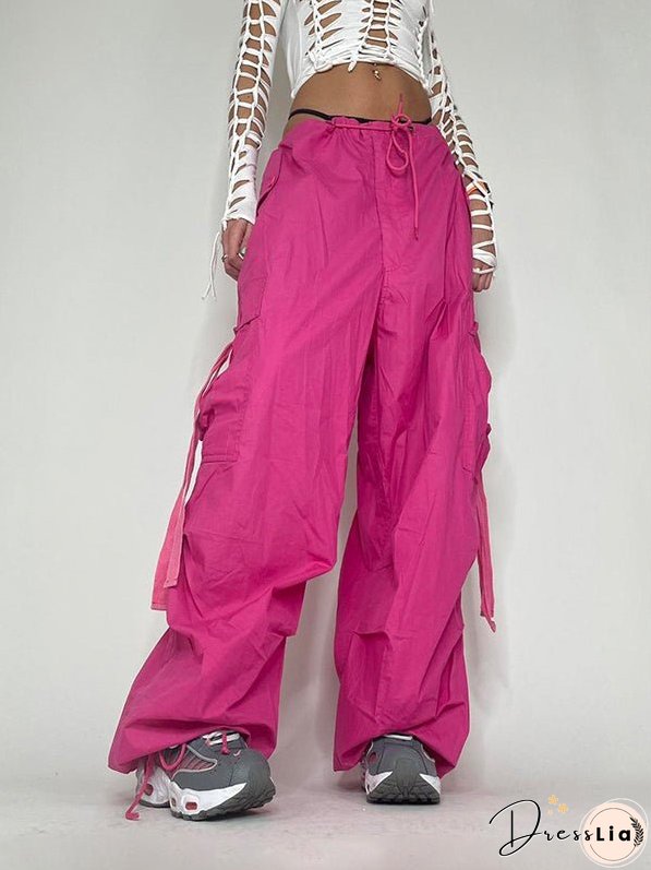 American Retro Street Style Cargo Pants