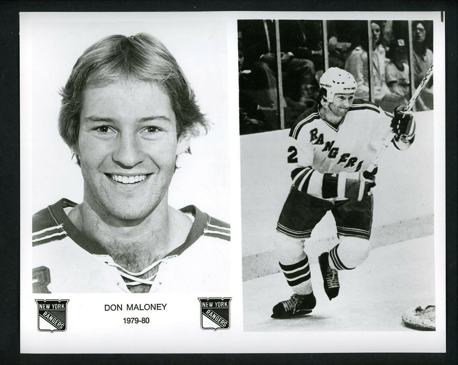 Don Maloney New York Rangers team issued 1979 Press Photo Poster painting