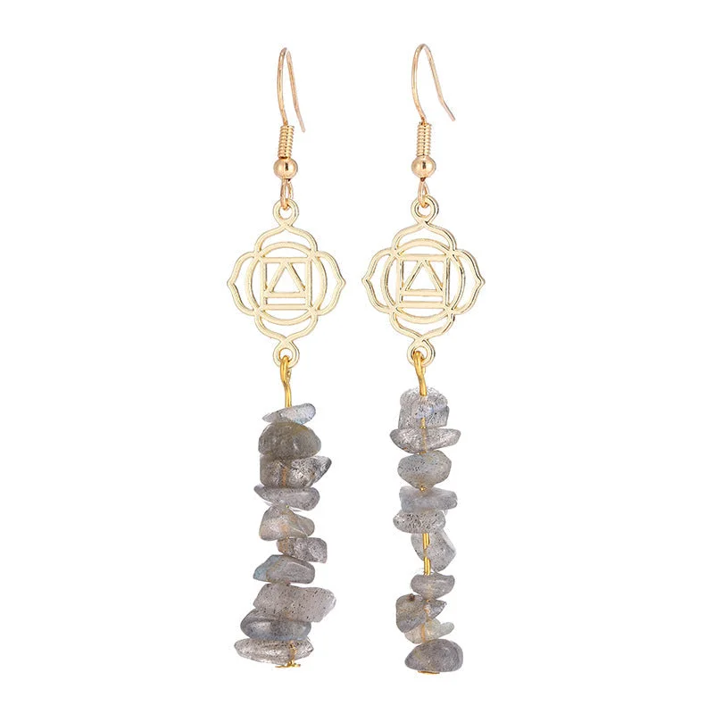 Healing Crystals Zen Cairn Confidence Earrings