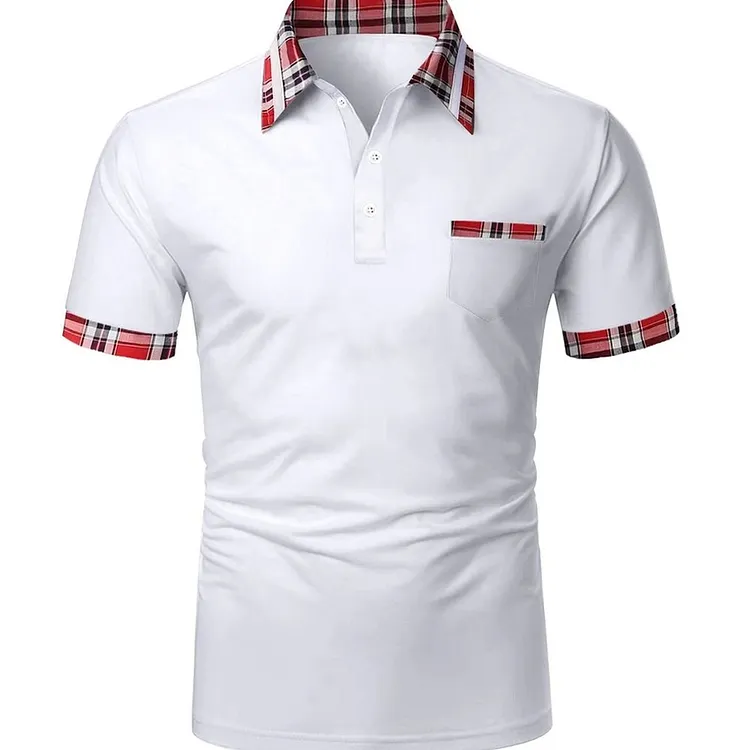 Classic Men's Short Sleeve Polo Shirt Casual Cotton Collar Top